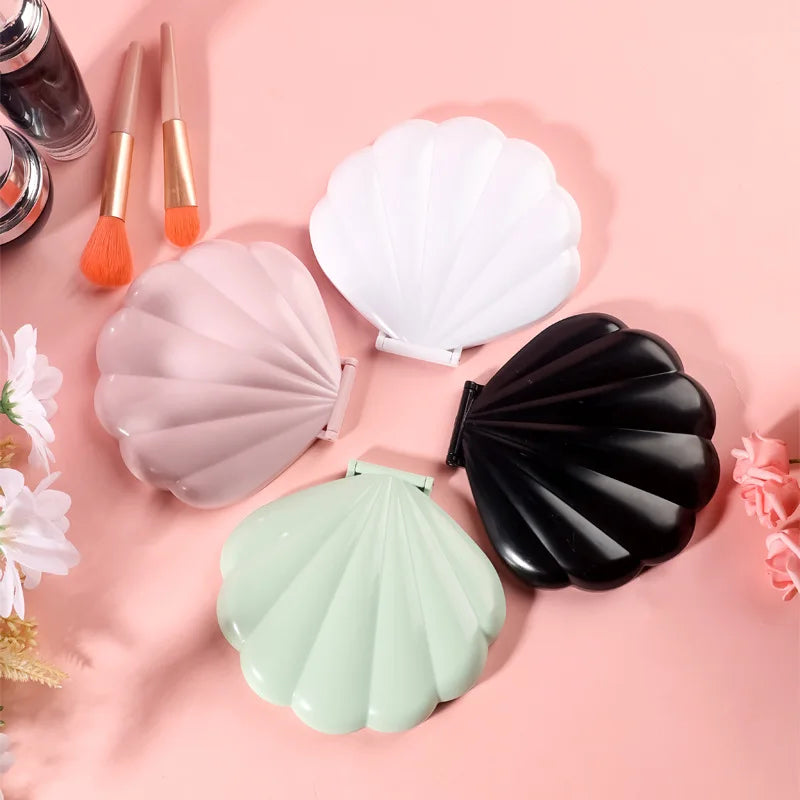 Zonyin New Hot Sale Fantasy Pink Double-sided Shell 2X Magnifying Travel Pocket Mirror Mini Compact Portable HD Makeup Mirror