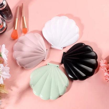 Zonyin New Hot Sale Fantasy Pink Double-sided Shell 2X Magnifying Travel Pocket Mirror Mini Compact Portable HD Makeup Mirror