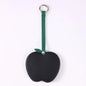 Zonyin Christmas Apple Design Baby Pink Pocket Makeup Mirror Customized Private Logo Small Mirror with Hanging Rope and Key Ring