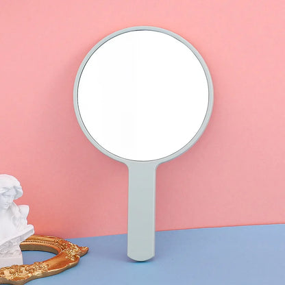 Zonyin Custom Round Small Vanity Mirror Personalized Handle Makeup Mirror Customizable Handheld Travel Mirror for Promotion