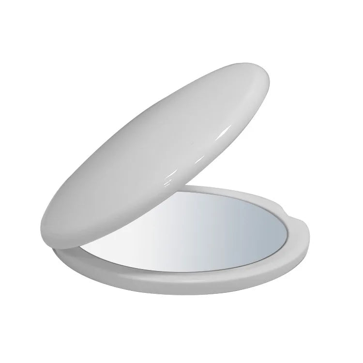Zonyin Double-Sided Travel Makeup Mirror 10X Magnifying Compact Handbag Cosmetic Mirror Handheld Round Folding Pocket Mirror