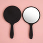 Zonyin Mini Handheld Custom logo Cosmetic Mirror Portable Plastic Pocket Round Hand Personalized Makeup Mirror for Travel Use