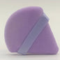 Zonyin Hot Selling Customized Cosmetic Flocking Heart Puff Velvet Makeup Loose Powder Puff Triangle Soft Dry Use