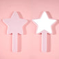 Zonyin Wholesale Customized Logo Five Pointed Star Shaped Handheld Makeup Mirror Portable Plastic Hand Mini Mirror for Girl