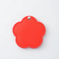 Zonyin New Arrival Flower Design White Pu Leather Makeup Mirror Customized Logo Portable Travel Pu Pocket Mirror for Women Girls