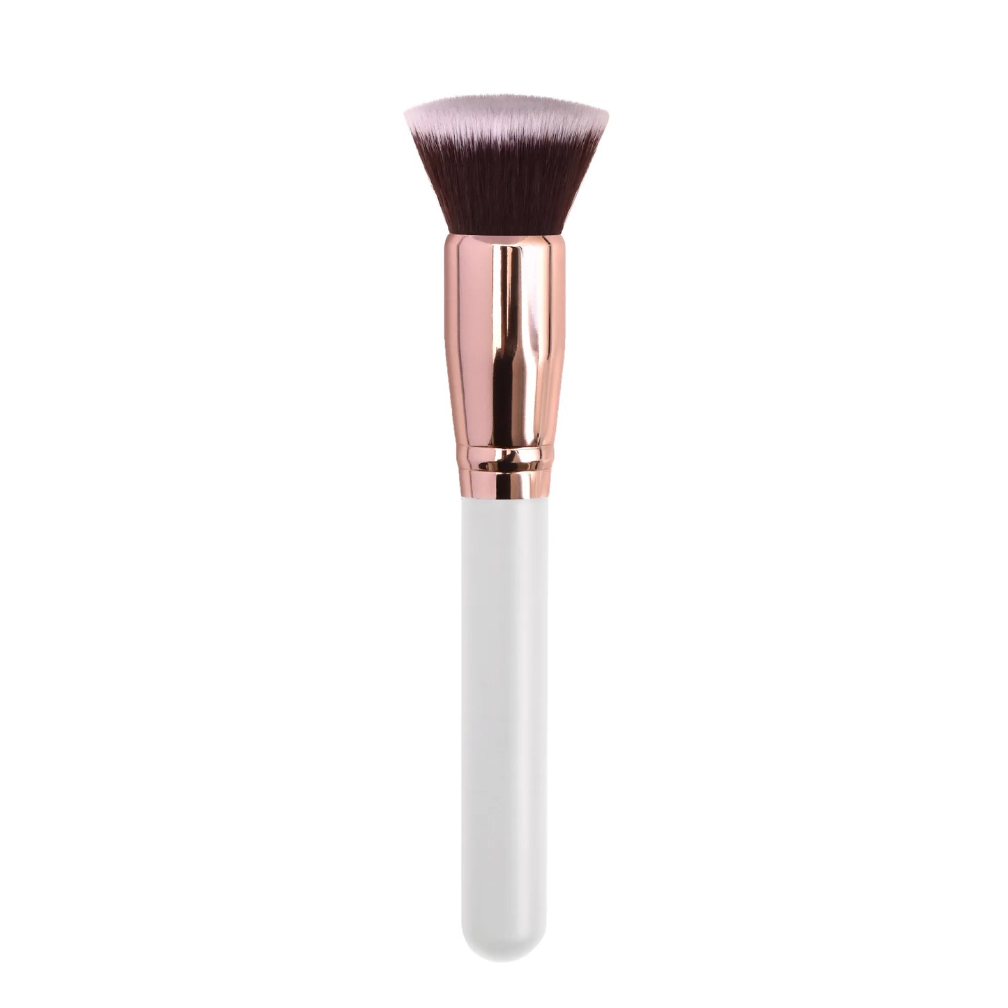 Zonyin High Quality Soft Powder Brush Single Make up Brushes Black Gold Flat Foundation Brush Private Label