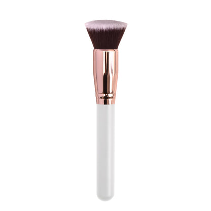 Zonyin High Quality Soft Powder Brush Single Make up Brushes Black Gold Flat Foundation Brush Private Label