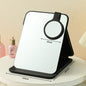 Zonyin High Quality Foldable Pu Leather Makeup Mirror Custom Logo Outdoor Portable Travel Mirror with 10X Magnifying Mirror