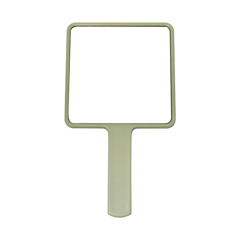 Zonyin Custom logo Big Size Handheld Cosmetic Mirror Travel Portable Handle Hand Beauty Vanity Makeup Mirror for Women Gifts