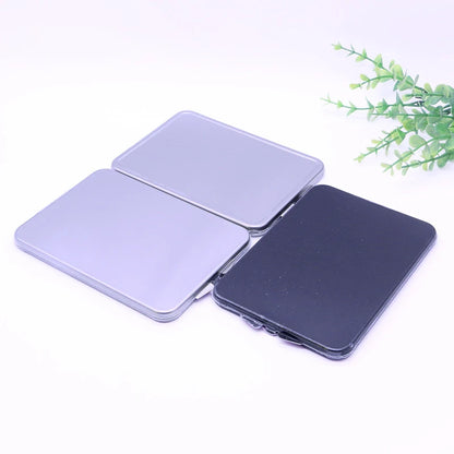 Zonyin Stainless Steel Double-Sided Folded Makeup Mirror Magnifying Custom logo Pocket Handheld Mini Makeup Mirror for Promotion