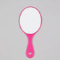 Zonyin Promotional Plastic Portable Handheld Makeup Mirrors Lightweight Private Label Oval Small Hand Held Mirror Logo Custom