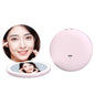 Zonyin Custom Logo Light LED Travel Makeup Mirror Compact Folding Handheld Magnifying Cosmetic Vanity Mirror Pocket Mini Size