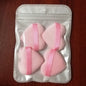 Zonyin Best Selling Super Soft Velvet Makeup Sponge Puff Small Large Heart Shape Velour Powder Puff for Women
