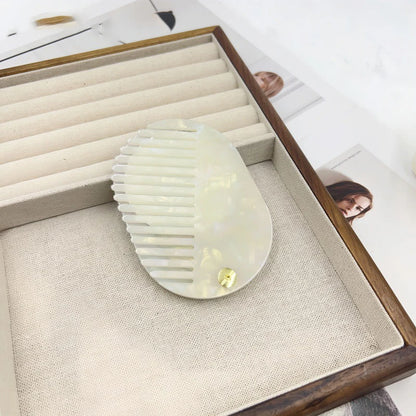 Zonyin Custom Logo High Quality Acetate Pocket Mini Cosmetic Mirror Portable Makeup Small Travel Mirror With Comb for Women