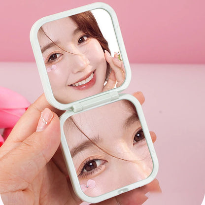 Zonyin High Quality Promotional Gift Dual-sided Cosmetic Mirror 2X Small Plastic Pocket Mirror Makeup Mirror With Customized