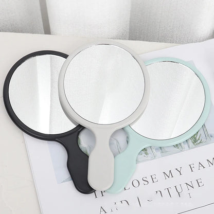 Zonyin High Quality Plastic Hand Held Cosmetic Mirror for Girls Cute Kids Handheld Travel Mirror Custom Makeup Mirror with Logo