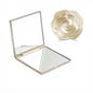 Zonyin Wholesale Square Makeup Mirror Double Sided Folding Pocket Mirror with Magnifying Portable Mini Plastic Cosmetic Mirror