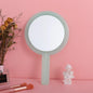 Zonyin New Round Double-sided Hand-held Travel Mirror Wholesale Makeup Mirror Portable Magnifying Glass Vanity Cosmetic Mirror
