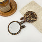 Personalized New Style Rabbit Shaped Pocket Mini Flap Acetate Plate Lighted Makeup Cosmetic Mirror Vanity Beauty