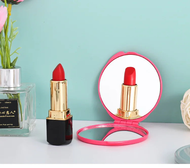 Zonyin Dual-Sided Folding Plastic Makeup Mirror Customized Mini Magnifying Pocket Mirror High Quality Personalized Makeup Tool