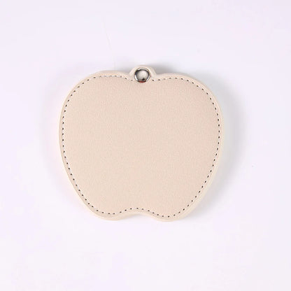 Zonyin Wholesale Gold Silver Apple Designed Travel Makeup Mirror Custom Logo Portable Small Pocket Mirrors for Christmas Gifts