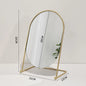Zonyin Desktop Oval Rotating 360 Makeup Mirror Ins Style Dressing Table Mirror High Aesthetic Bedroom Vanity Mirror