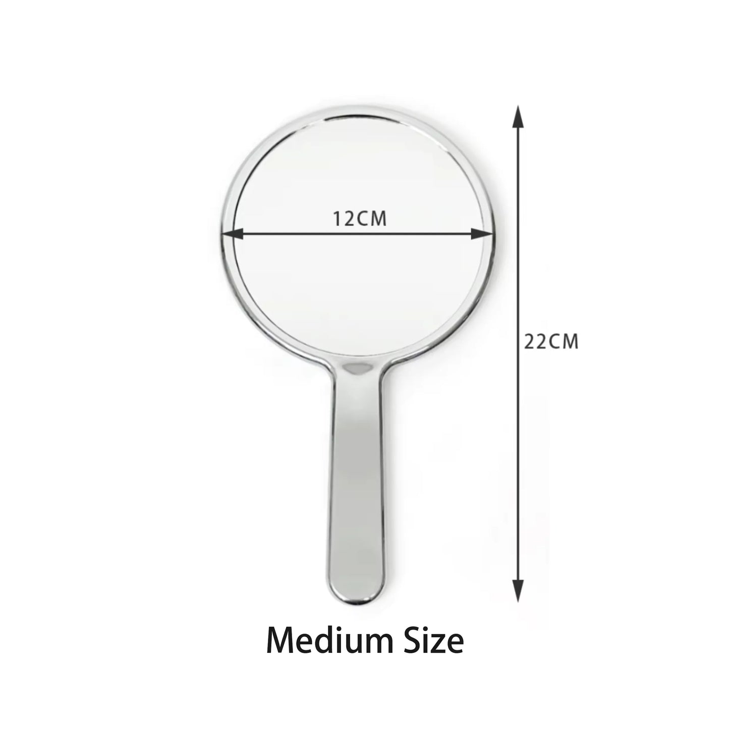 Zonyin New Design Electroplate Hand-held Round Pocket Mirror Custom Logo Portable Beauty Handheld Makeup Mirror with Promotion