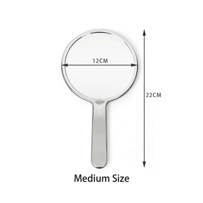 Zonyin New Design Electroplate Hand-held Round Pocket Mirror Custom Logo Portable Beauty Handheld Makeup Mirror with Promotion