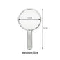 Zonyin New Design Electroplate Hand-held Round Pocket Mirror Custom Logo Portable Beauty Handheld Makeup Mirror with Promotion