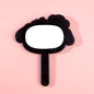 Zonyin Cute Dog-Shaped Handheld Cosmetic Mirror New Arrival Customizable Single Side Handle Hand Held Makeup Travel Mirror for