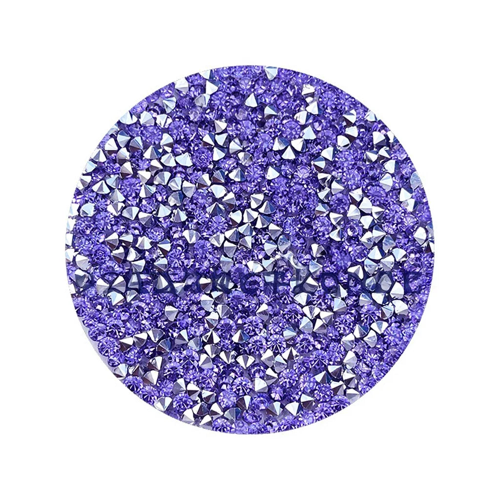 Zonyin Rhinestone Folding Makeup Mirror Crystal Double Sided Pocket Mirror Portable Round Compact Cosmetic Mirror for Wedding
