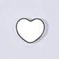 Zonyin Cheap Electroplated Plastic Small Heart Pocket Makeup Mirror Mini Portable Travel Compact Cosmetic Mirror Custom Logo