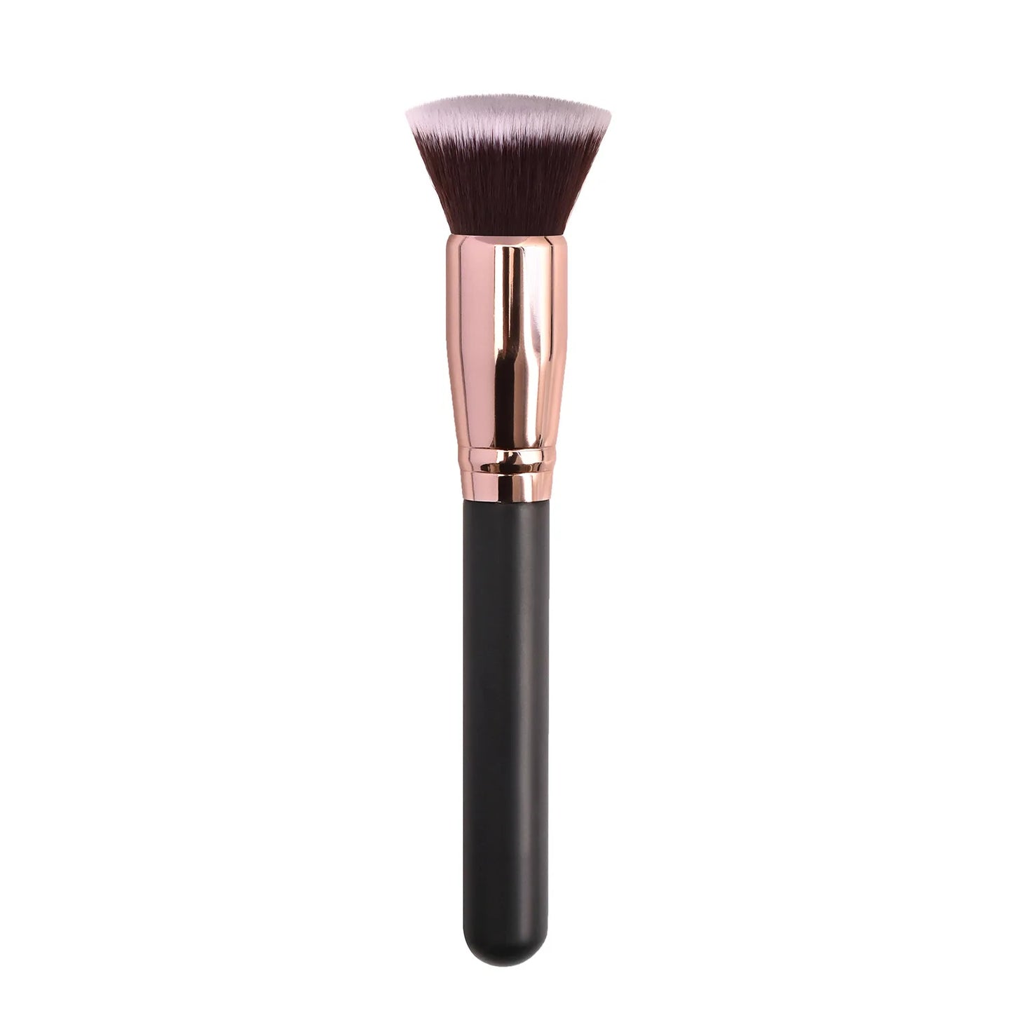 Zonyin High Quality Soft Powder Brush Single Make up Brushes Black Gold Flat Foundation Brush Private Label