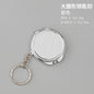 Zonyin Metal Keychain Mirror Creative Double Sided Folding Pocket Mirror Mini Gift Cosmetic Mirror with Ring for DIY Crafts