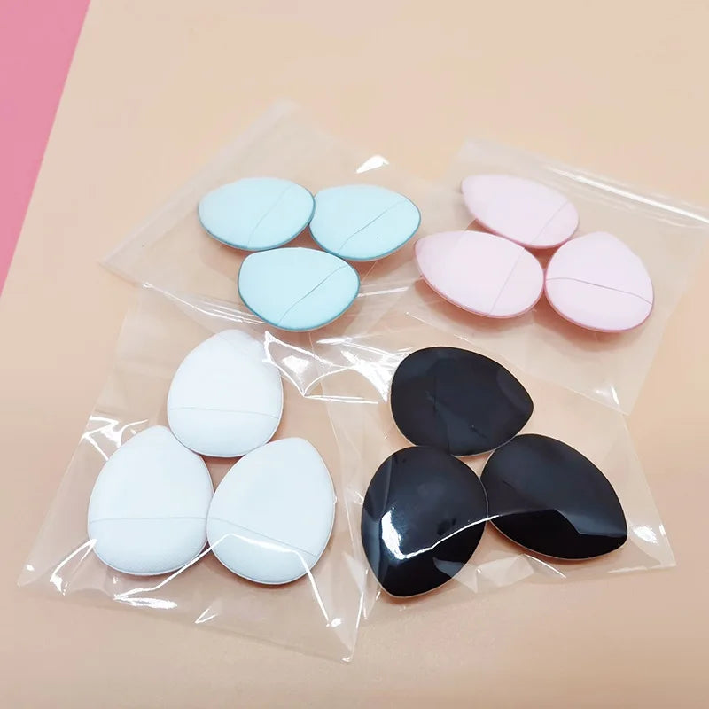 Zonyin Factory Price Triangle Mini Finger Cosmetic Powder Puff Custom Small Waterdrop Makeup Foundation Sponge