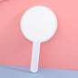 Zonyin Wholesale Custom Logo Plastic Handheld Vanity Mirror Custom Logo Small Round Pocket Makeup Mirror for Portable Travel