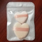Zonyin Best Selling Super Soft Velvet Makeup Sponge Puff Small Large Heart Shape Velour Powder Puff for Women