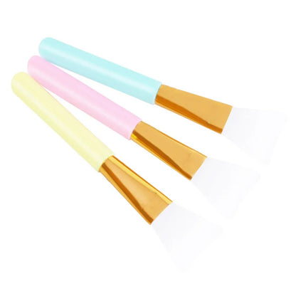 Zonyin 7 Color Soft Head Silicone Facial Mask Brush Set Single Head Beauty Brush Film Adjustment Stick Silicone Makeup Brush Set