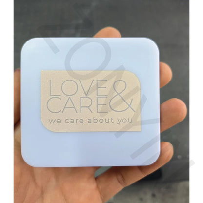Zonyin Custom Logo Double Sided Square Small Mirror Portable Folding Travel Compact Makeup Pocket Mirror for Girl Women Gifts