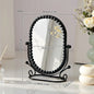Zonyin Desktop Oval Rotating 360 Makeup Mirror Ins Style Dressing Table Mirror High Aesthetic Bedroom Vanity Mirror