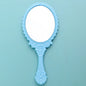 Zonyin Gold Vintage Handheld Makeup Mirror Goldplated Plastic Hand Personalized Portable Cosmetic Vanity Mirror for Wedding