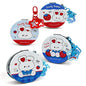 Zonyin Cute Rabbit Double Side Folding Makeup Mirror Cartoon Creative Keychain Pendant Portable Compact Mirror