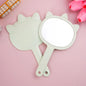Zonyin Promotion Wholesale Custom Logo Handle Hand Cosmetic Mirror Cartoon Plastic Pocket Mirror Handheld Vanity Makeup Mirror