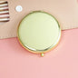 Zonyin Customizable 70mm Round Cosmetic Desktop Mirror Portable with Dual Sides and Magnifying Feature Small Size D-shaped