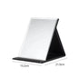 Factory Direct Silver Finish Foldable Square Glass Frame Cosmetic Mirror with Magnifying Feature for Desktop Use