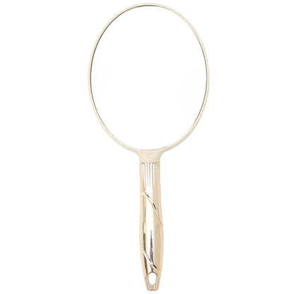 Zonyin Wholesale Custom Vintage Plastic Square Oval Hand Held Makeup Mirror European Retro Handheld Portable Cosmetic Mirror