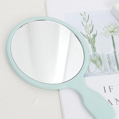 Zonyin High Quality Plastic Hand Held Cosmetic Mirror for Girls Cute Kids Handheld Travel Mirror Custom Makeup Mirror with Logo
