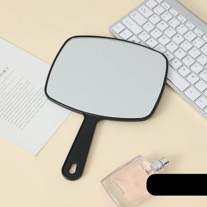 Zonyin Wholesale High Quality Custom Logo Salon Handheld Cosmetic Mirror Large ABS Plastic Hand Barber Hair Care Makeup Mirror