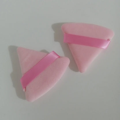 Zonyin Hot Selling Face Soft Velour Makeup Puff Big Equilateral Triangle Powder Puff for Loose Powder Body Powder