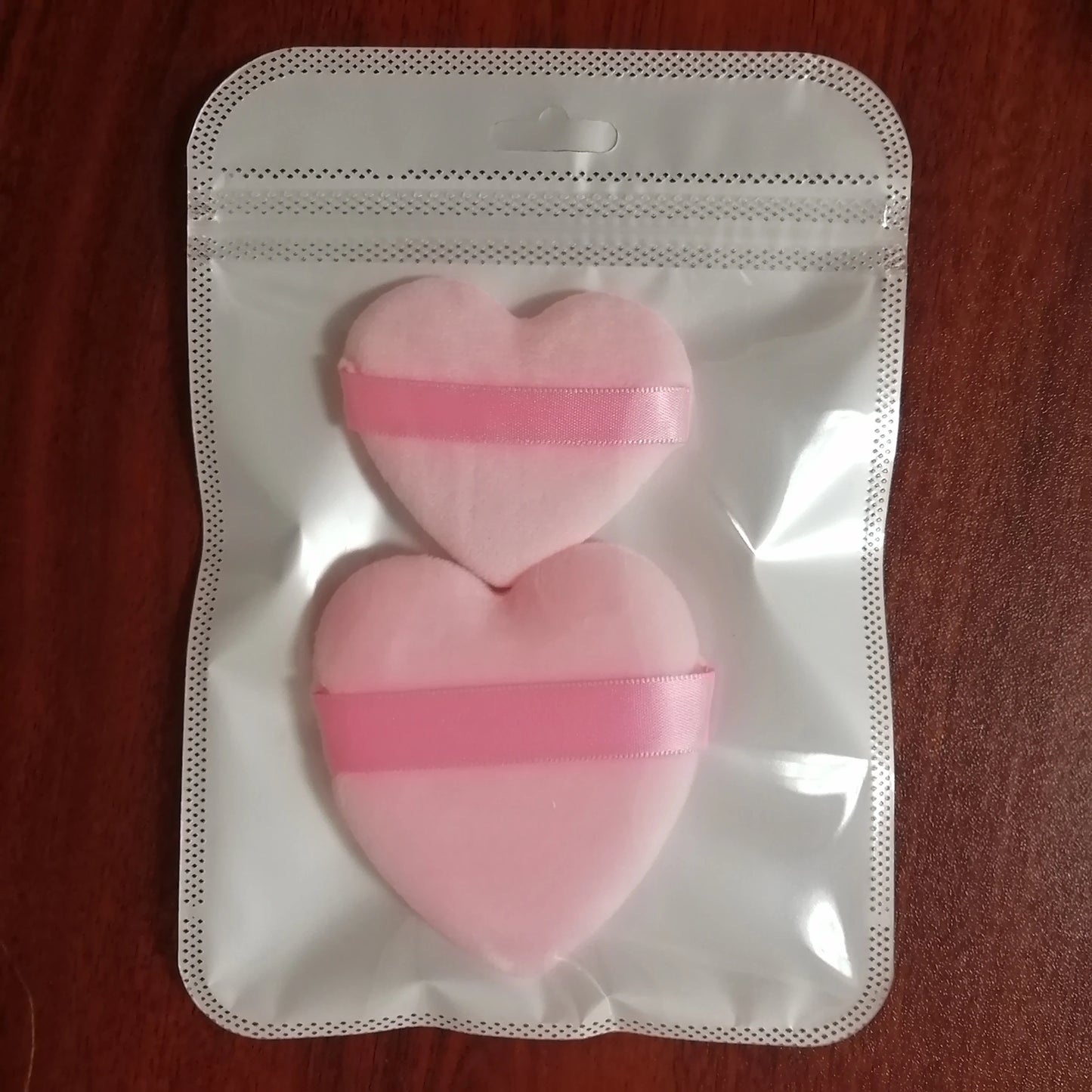 Zonyin Best Selling Super Soft Velvet Makeup Sponge Puff Small Large Heart Shape Velour Powder Puff for Women